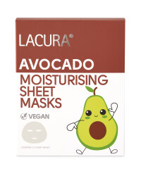 Avocado Natural Vegan Sheet Masks