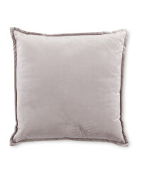 Kirkton House Velvet Cushion - Light Grey