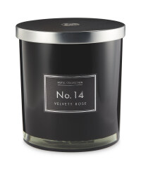 Velvety Rose Hurricane Candle