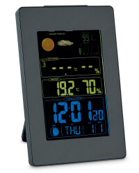 Vertical LCD Weather Station - Black