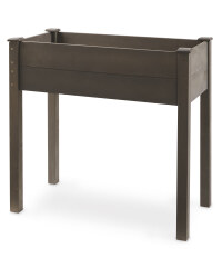 Vintage Grey Wooden Raised Planter