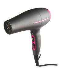 Visage Ionic Hairdryer - Anthracite / Pink