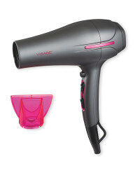 Visage Ionic Hairdryer - Anthracite/Pink
