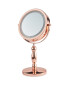 LED Decorated Table Mirror GMD710 - Rose Gold