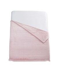 Kirkton House Waffle Blanket - Peach