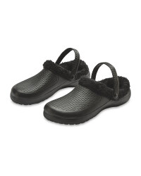 Avenue Warm Lined Clogs - Black