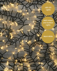 Warm White 480 Cluster LED Lights
