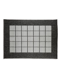 Washable Grey Check Utility Mat