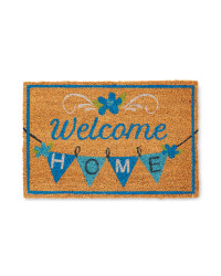 Welcome Bunting Design Coir Mat