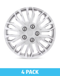 Silver/Grey 15" Wheel Trims 4 Pack