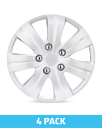 Silver 15" Wheel Trims 4 Pack