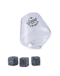 Whisky Glass & Whisky Stones Set
