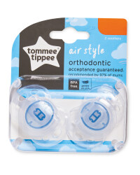 Blue Air Soother 2 Pack 6-18 Months