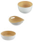 White Bamboo Bowl Set