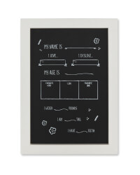 White Edge Milestone Chalkboard