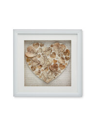 White Hearts 3D Wall Art