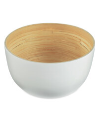 White High Bamboo Bowl