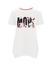 Ladies' White Fitness-Shirt