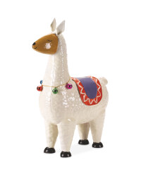 White Llama Garden Decoration