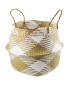 White Seagrass Storage Basket