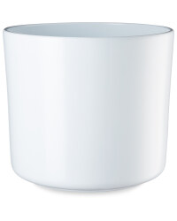 White Shiny Ceramic Pot
