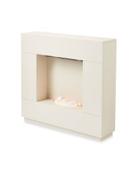 White Sparkle Fireplace