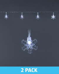 White Star Battery LED Lights 2 Pack
