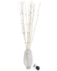 White Twigs with Silver Hearts