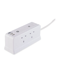 White Extension Lead With USB Ports