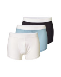 White/Blue Men's Hipsters 3 Pack
