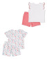 White/Red Shorty Pyjamas 2 Pack