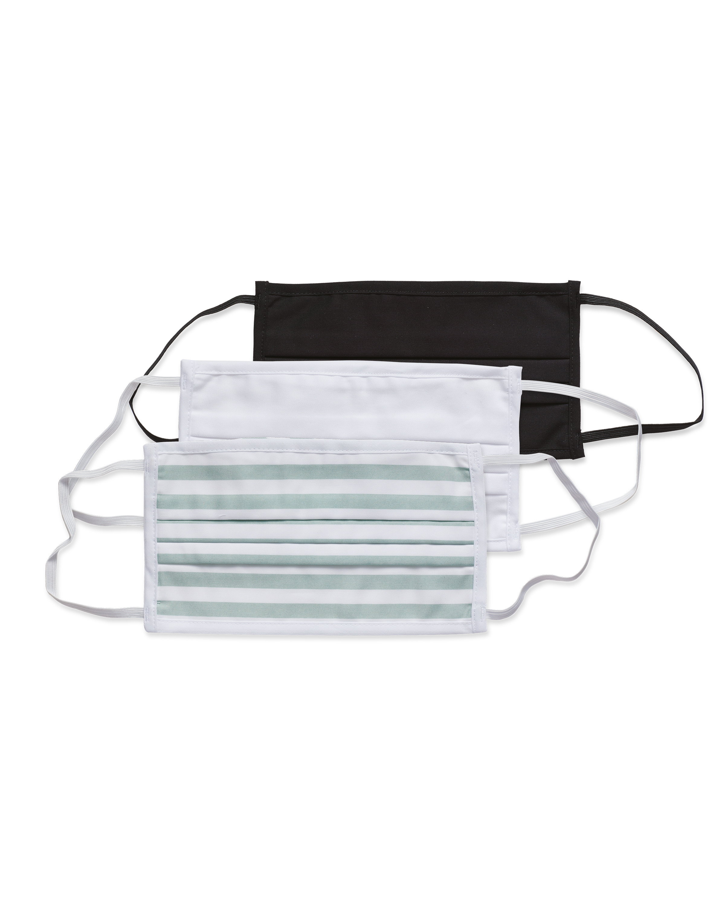 White Stripe Adult Face Mask 3 Pack Aldi Uk