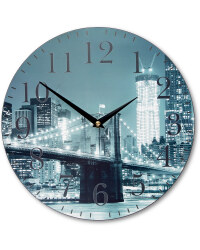 Winter Wall Clock - New York City