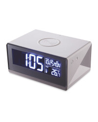 Reka Wireless Charging Clock - White