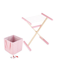 Wooden Airer Set - Pink