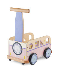 Little Town Wooden Baby Walker - Pink