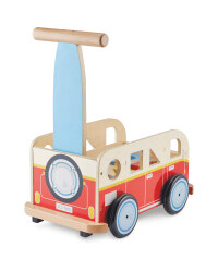Little Town Wooden Baby Walker - Red