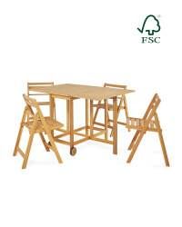 Wooden Balcony Set