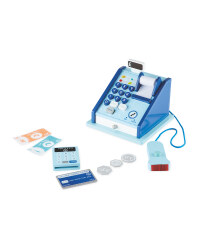 Wooden Cash Register - Blue