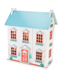 Wooden Dolls House - Blue