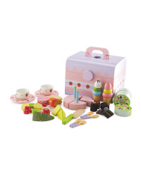 Little Town® Wooden High Tea Set - Pink