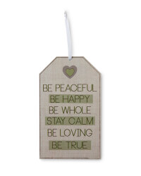 Wooden Peace Signs Twin Pack