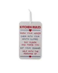 Wooden Rules Signs Twin Pack