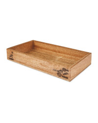 Wooden Shallow Storage Box