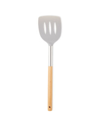 Wooden Slotted Turner - Grey