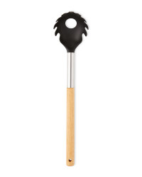 Wooden Spaghetti Server - Black