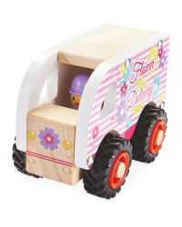Wooden Vehicle Flower Delivery Van