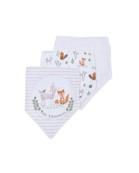 Woodland Dribble Bibs 3 Pack