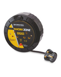 Workzone 5M Cable Reel - Black