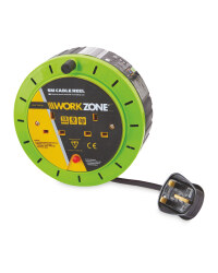 Workzone 5M Cable Reel - Green